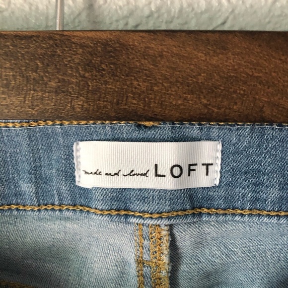 LOFT Modern Skinny Cropped Jeans size 26 - Picture 4 of 6